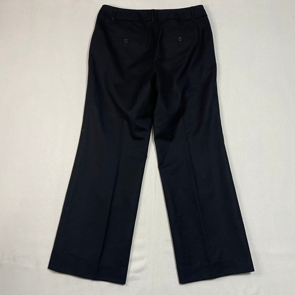 Talbots Petites Black Wool Blend Flare Dress Pants Career Trousers - Size 8P - Picture 3 of 8
